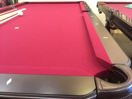 olhausen Remington pool table cherry detail