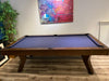 olhausen laguna pool table matte pecan showroom 4