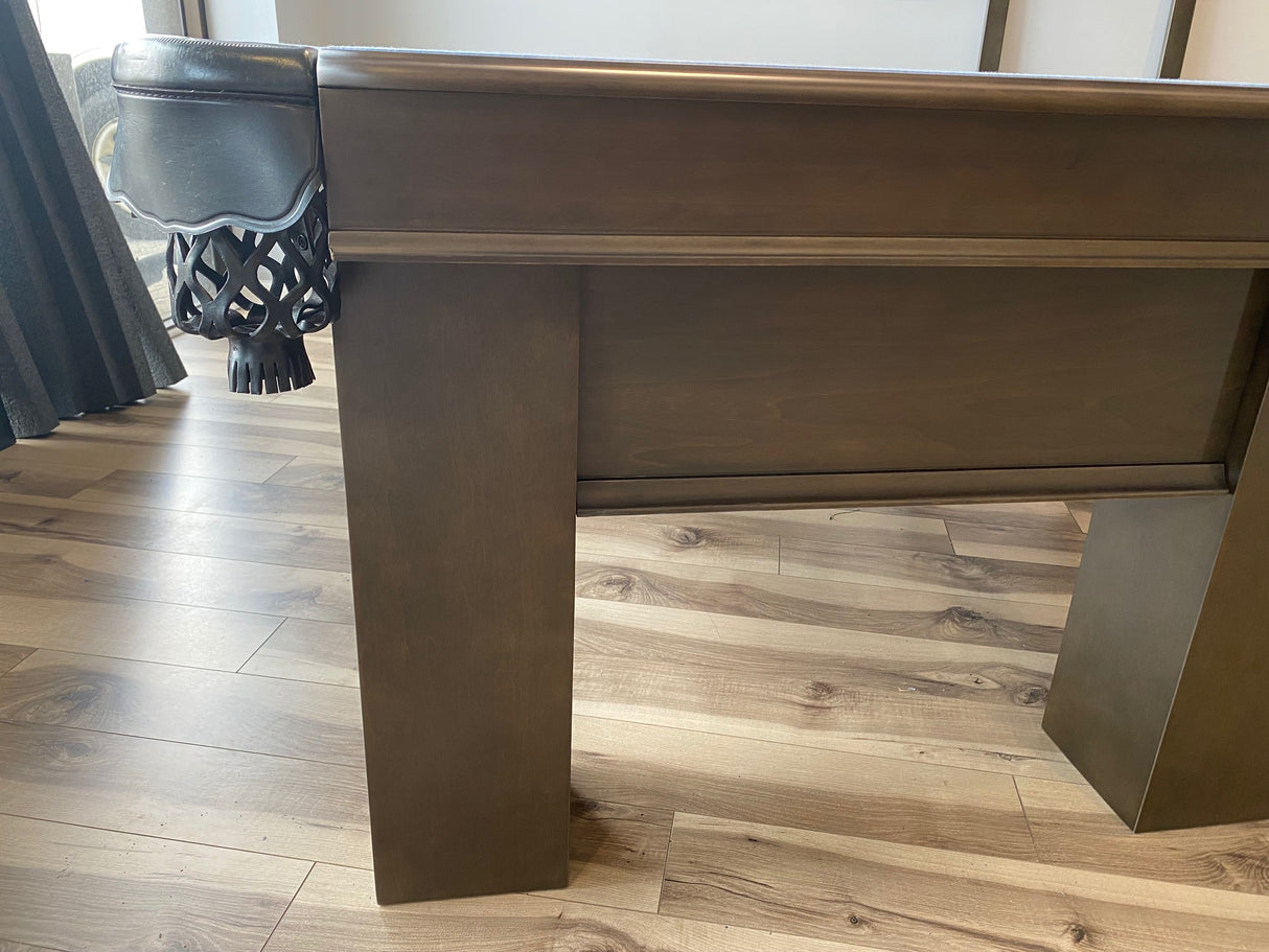 plank and hide elias pool table leg detail