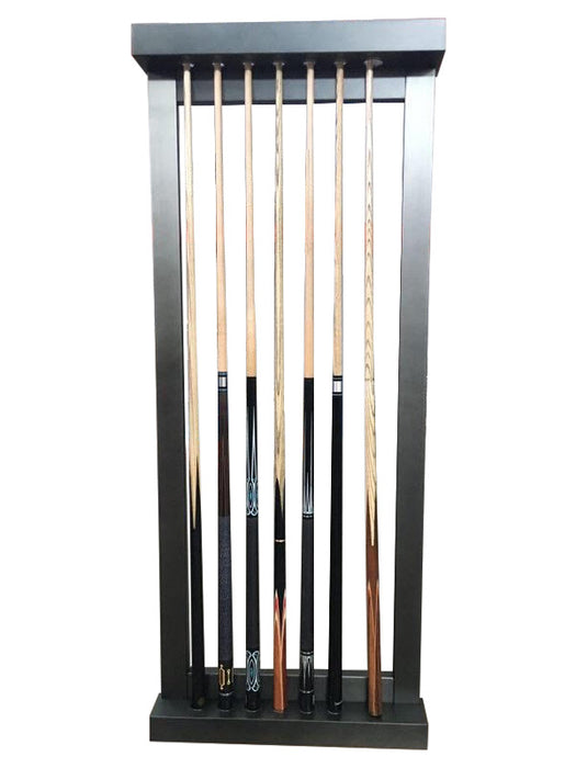 Plank and Hide Gunmetal Steel Wall Cue Accessory Rack