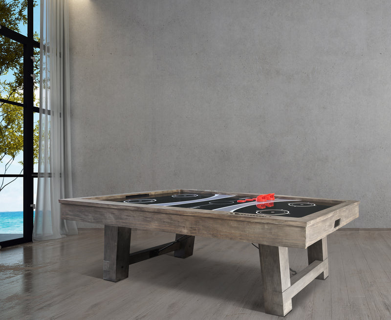 Isaac air hockey table main view room stock