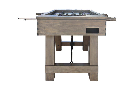 Isaac foosball table silvered ash stock end