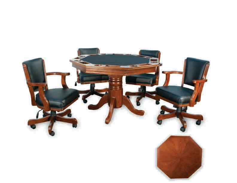 presidential octagonal poker table set