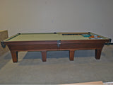 olhausen classic 12' snooker table traditional mahogany side
