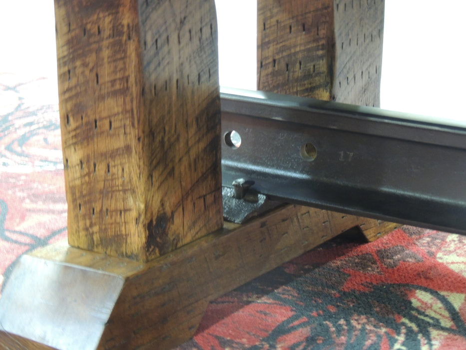 Olhausen Railyard Pool Table leg detail