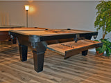 Olhausen Annabella Pool Table ebony finish drawer