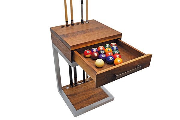 canada billiard revolution cue rack walnut open