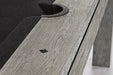 Brunswick Sanibel pool table rustic grey detail 2