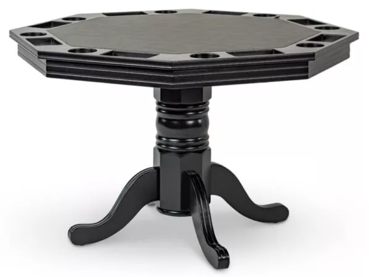 presidential poker table black