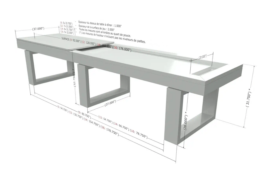 Canada Billiard Bridge Shuffleboard Table