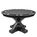 Darafeev Trestle poker game table charcoal black distressed finish