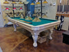 olhausen blackhawk pool table white wash finish