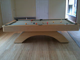 olhausen waterfall pool table natural maple