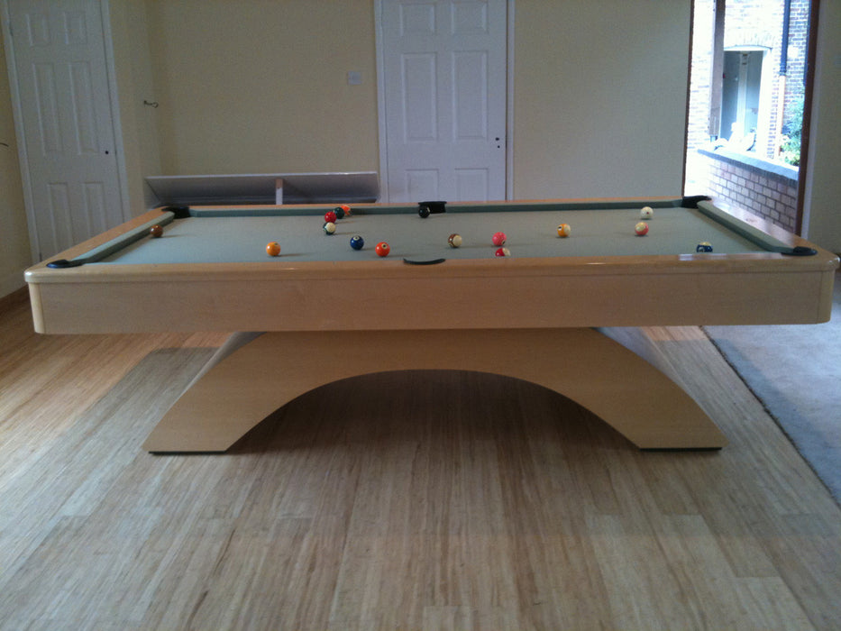 olhausen waterfall pool table natural maple