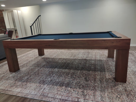 American heritage alta pool table walnut room side