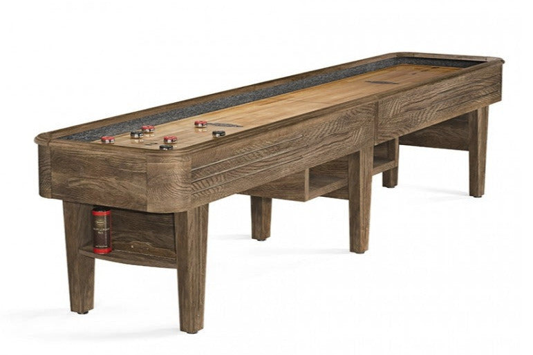 brunswick andover II shuffleboard table driftwood finish