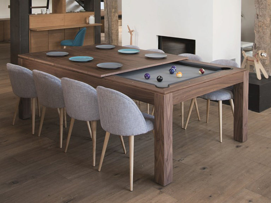 Fusion Wood Line dining pool table walnut
