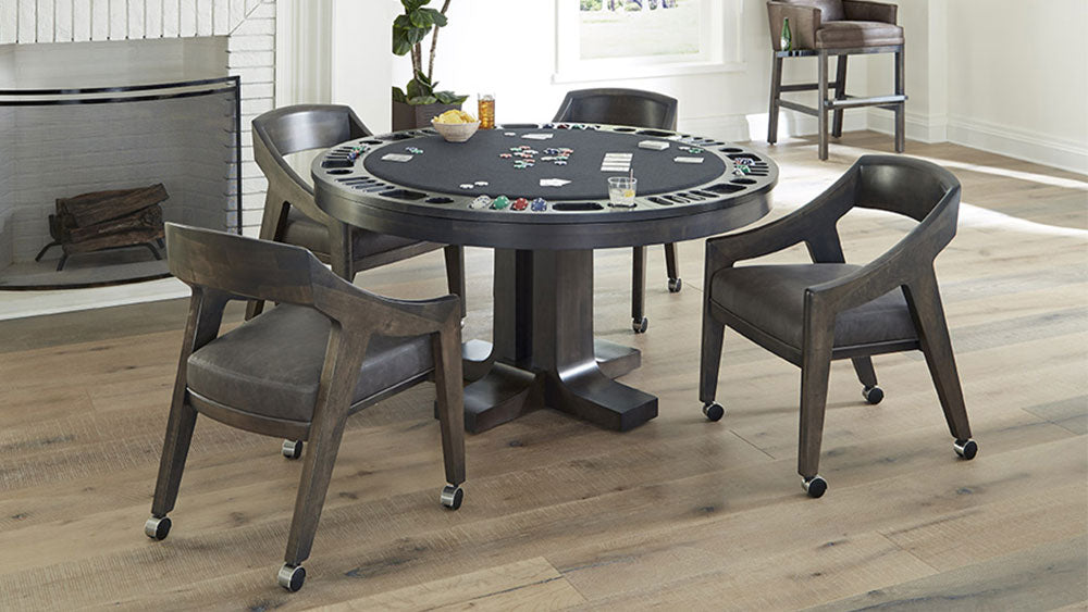 california house atherton poker table set