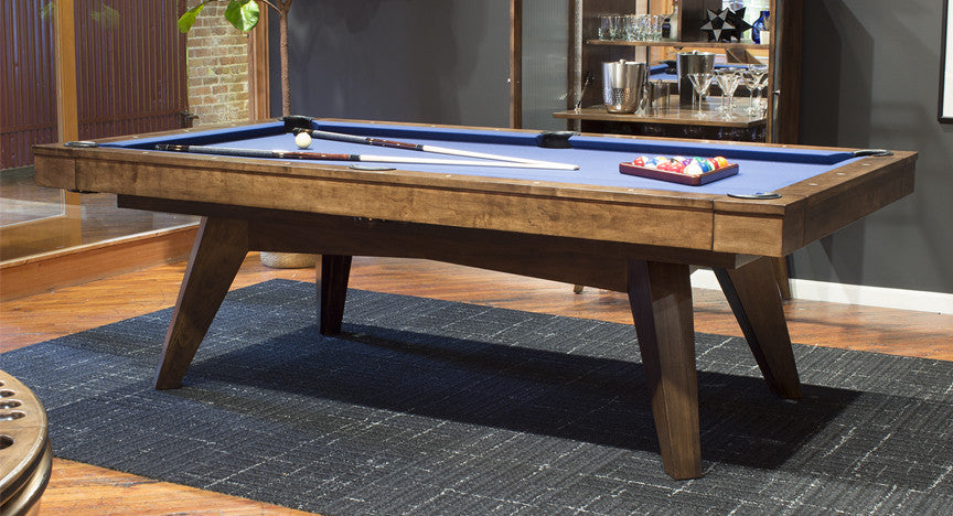 California House Austin Pool Table Distressed and Glazed Heritage finish room