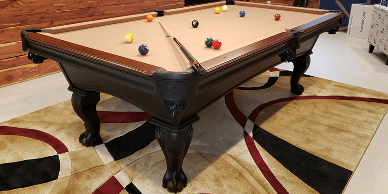 olhausen black hawk pool table two tone with drawer