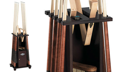heritage espresso floor rack