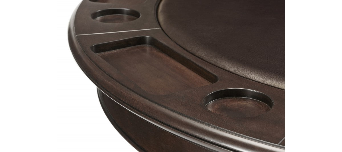 Brunswick Centennial Game Table espresso edge detail