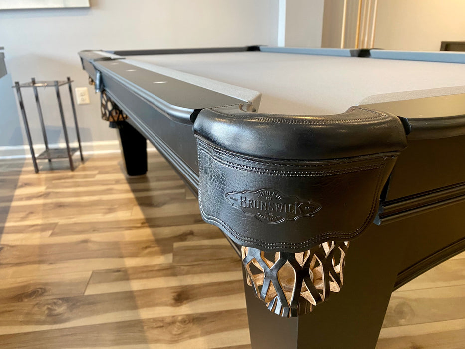 brunswick bayfield pool table pocket detail