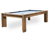 California House District Pool Table Rustic White Oak