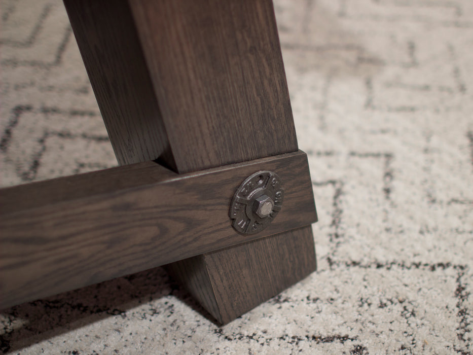 California House Loft Pool Table leg detail