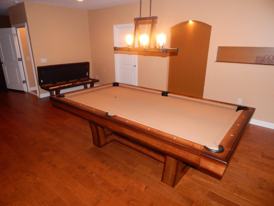 california house city pool table high low finish top