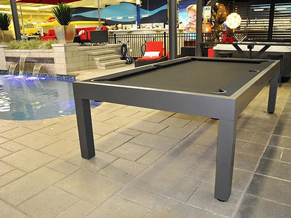 storm outdoor pool table silver gloss