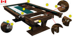 La Condo Devine Dining Pool Table construction