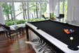 La Condo Evolution dining pool table rail detail