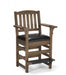 Centennial players chair rustic dark brown