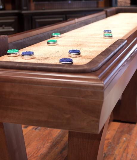 California House City Shuffleboard Table end