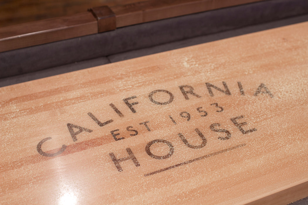 California House Atherton Shuffelboard Table play surface