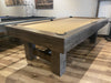 plank and hide montana pool table charcoal finish showroom 2