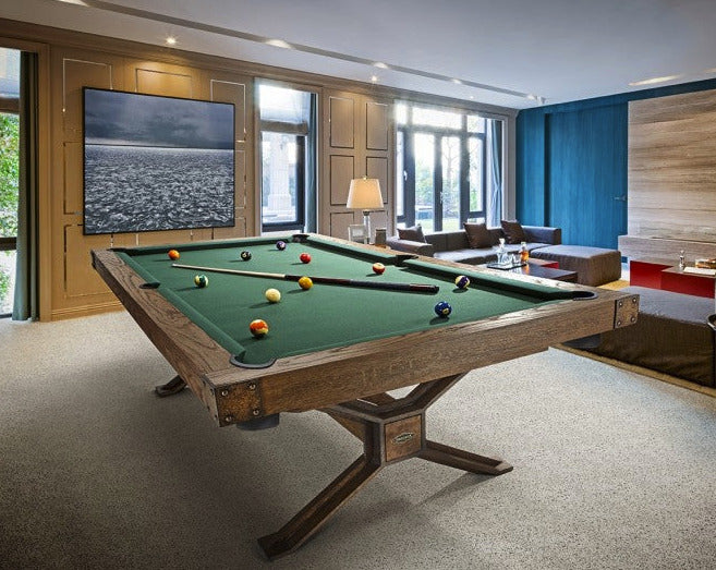 Brunswick Dameron pool table room stock