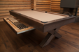 olhausen durango pool table with drawer breckenridge finish room rendering