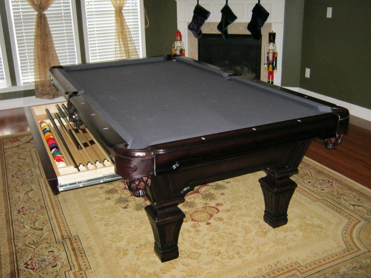 Hampton with drawer pool table heritage cherry