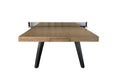 plank and hide harper ping pong table end