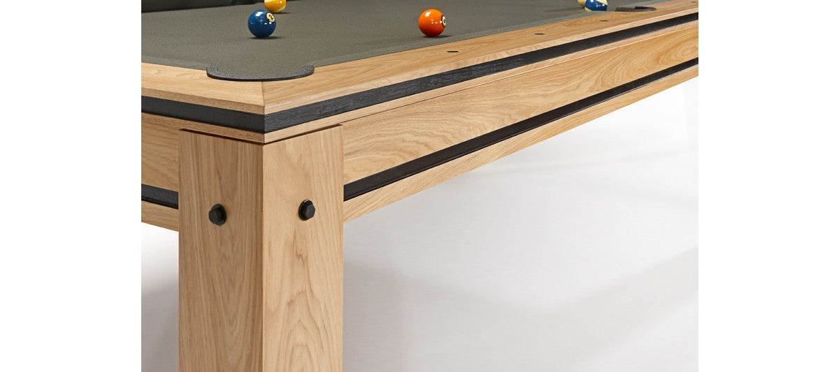 brunswick hickory pool table stock corner