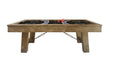 Isaac air hockey table side view stock