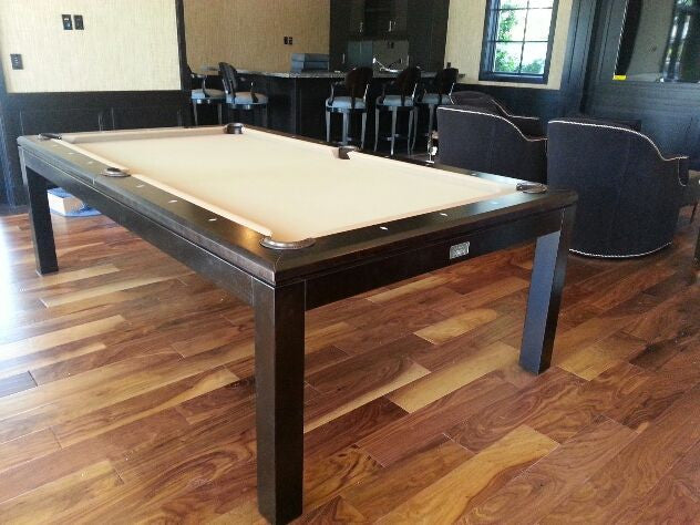 La condo dining pool table black on birch