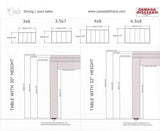 Canada Billard La Condo Stainless Dining Pool Table measurements