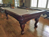 olhausen americana pool table traditional mahogany matte finish