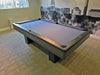 olhausen monarch pool table matte black and grey