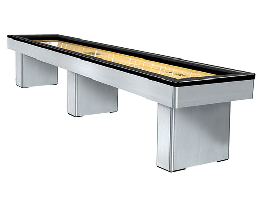 Olhausen Monarch Shuffleboard Table brushed aluminum