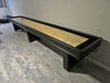 york shuffleboard table 16' in matte black lacquer