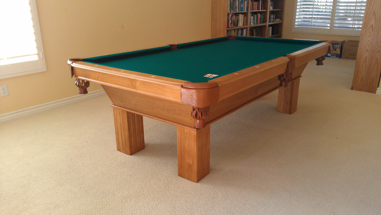 Olhausen Southern Pool Table Oak room